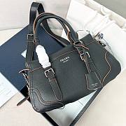 Prada Large leather tote bag Black - 1