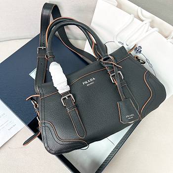 Prada Large leather tote bag Black