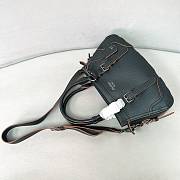 Prada Large leather tote bag Black - 6