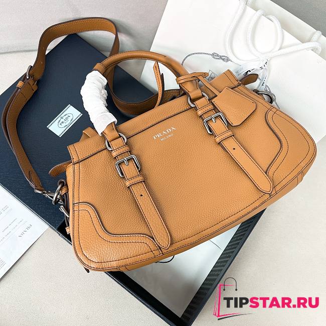 Prada Large leather tote bag Caramel - 1