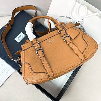 Prada Large leather tote bag Caramel