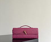 Bottega Veneta Andiamo Clutch Ostrich Leather 04 - 1