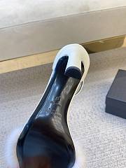 Ysl Saint Laurent Roy Genuine Mink Fur Sandal White - 5