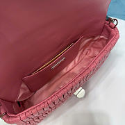 Miumiu Crystal Cloqué Nappa leather bag pink - 4