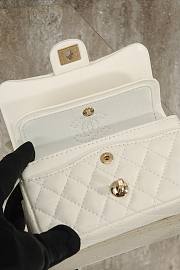 Chanel Classic Mini Double Flap With Hook White - 6