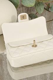 Chanel Classic Mini Double Flap With Hook White - 3