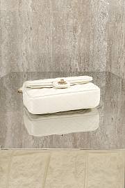 Chanel Classic Mini Double Flap With Hook White - 2