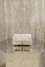 Chanel Classic Mini Double Flap With Hook Silver - 1