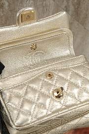 Chanel Classic Mini Double Flap With Hook Silver - 6