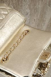 Chanel Classic Mini Double Flap With Hook Silver - 3