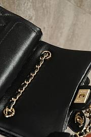 Chanel Classic Mini Double Flap With Hook Black - 6