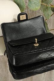 Chanel Classic Mini Double Flap With Hook Black - 4