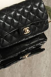 Chanel Classic Mini Double Flap With Hook Black - 2