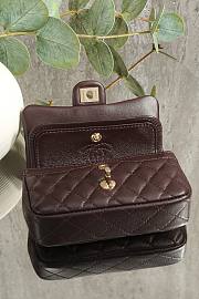 Chanel Classic Mini Double Flap With Hook Burgundy - 3