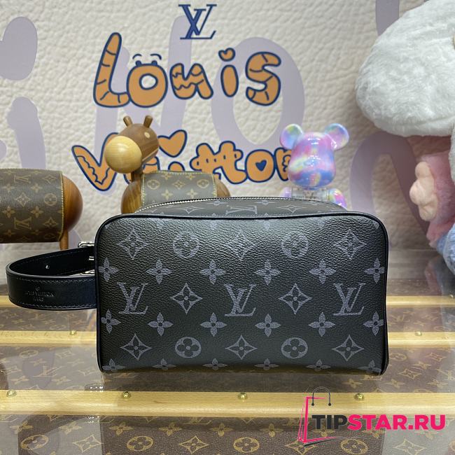 Louis Vuitton Locker Dopp Kit canvas Monogram Eclipse 01 - 1