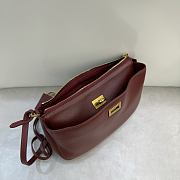 Balenciaga Rodeo Shoulder Bag Burgundy - 6