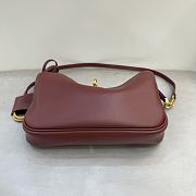 Balenciaga Rodeo Shoulder Bag Burgundy - 5