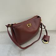 Balenciaga Rodeo Shoulder Bag Burgundy - 3