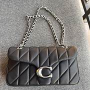 Coach Tabby Nappa Leather Shouder Bag In Black - 1