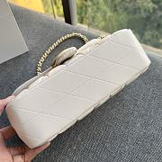 Coach Tabby Nappa Leather Shouder Bag In White - 4