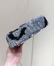 Chanel Flap Bag in Sequins Metallic accents blue - 5
