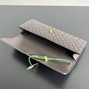 Bottega Veneta Flower Charm Andiamo Long Clutch In Fondant - 5