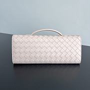 Bottega Veneta Flower Charm Andiamo Long Clutch In Light Pink - 6
