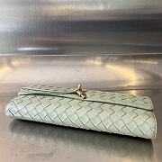 Bottega Veneta Andiamo Long Clutch In Light Green - 6