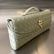 Bottega Veneta Andiamo Long Clutch In Light Green - 4