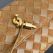 Bottega Veneta Andiamo Long Clutch In Suede Brown - 2