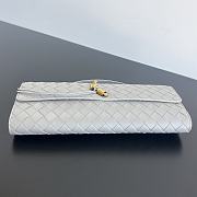 Bottega Veneta Andiamo Long Clutch In Blue - 5