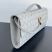 Bottega Veneta Andiamo Long Clutch In Blue - 4