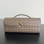 Bottega Veneta Andiamo Long Clutch In Beige - 1