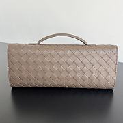 Bottega Veneta Andiamo Long Clutch In Beige - 4