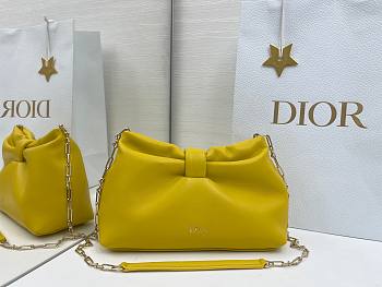 Jonathan Anderson Dior Bow Bag In Yellow Size 26