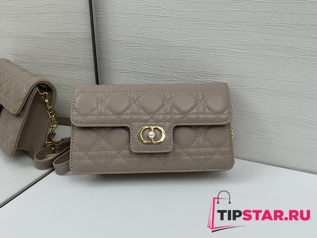 Dior Jolie Mini Bag Beige Cannage Lambskin - 1