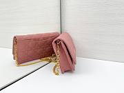 Dior Caro Pouch with Chain In Pink - 2