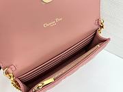 Dior Caro Pouch with Chain In Pink - 3