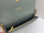Dior Caro Pouch with Chain In Blue - 6