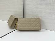 Dior Caro Pouch with Chain In Beige - 2