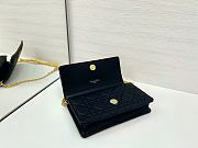 Dior Caro Pouch with Chain In Black - 6