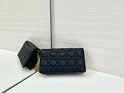 Dior Caro Pouch with Chain In Black - 3