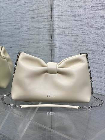 Jonathan Anderson Dior Bow Bag In White Size 26