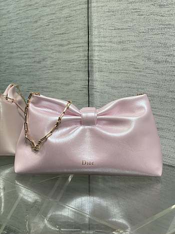 Jonathan Anderson Dior Bow Bag In Pink Size 30