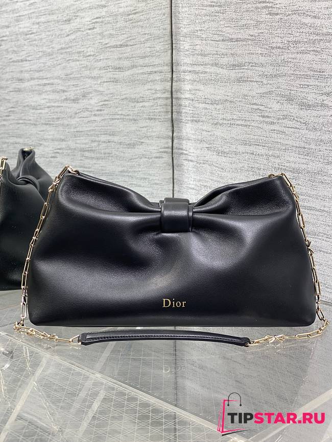 Jonathan Anderson Dior Bow Bag In Black Size 30 - 1