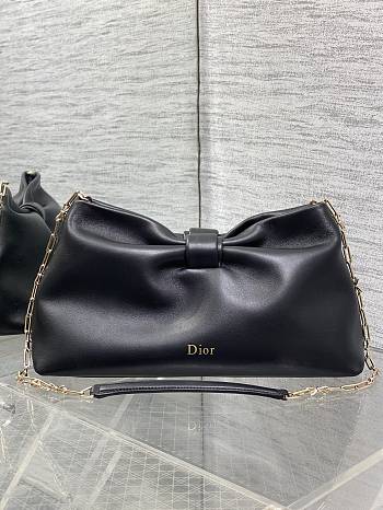 Jonathan Anderson Dior Bow Bag In Black Size 30