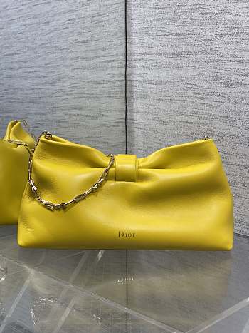 Jonathan Anderson Dior Bow Bag In Yellow Size 30