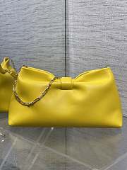 Jonathan Anderson Dior Bow Bag In Yellow Size 30 - 3