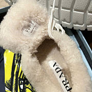 Prada leather x shearling sneakers - 6