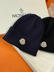 Moncler Hat In Dark Blue Color - 1